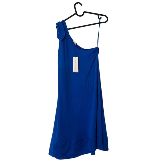 Diane Von Furstenberg Silk Giri One-Shoulder Knee length Dress - Picture 4 of 6